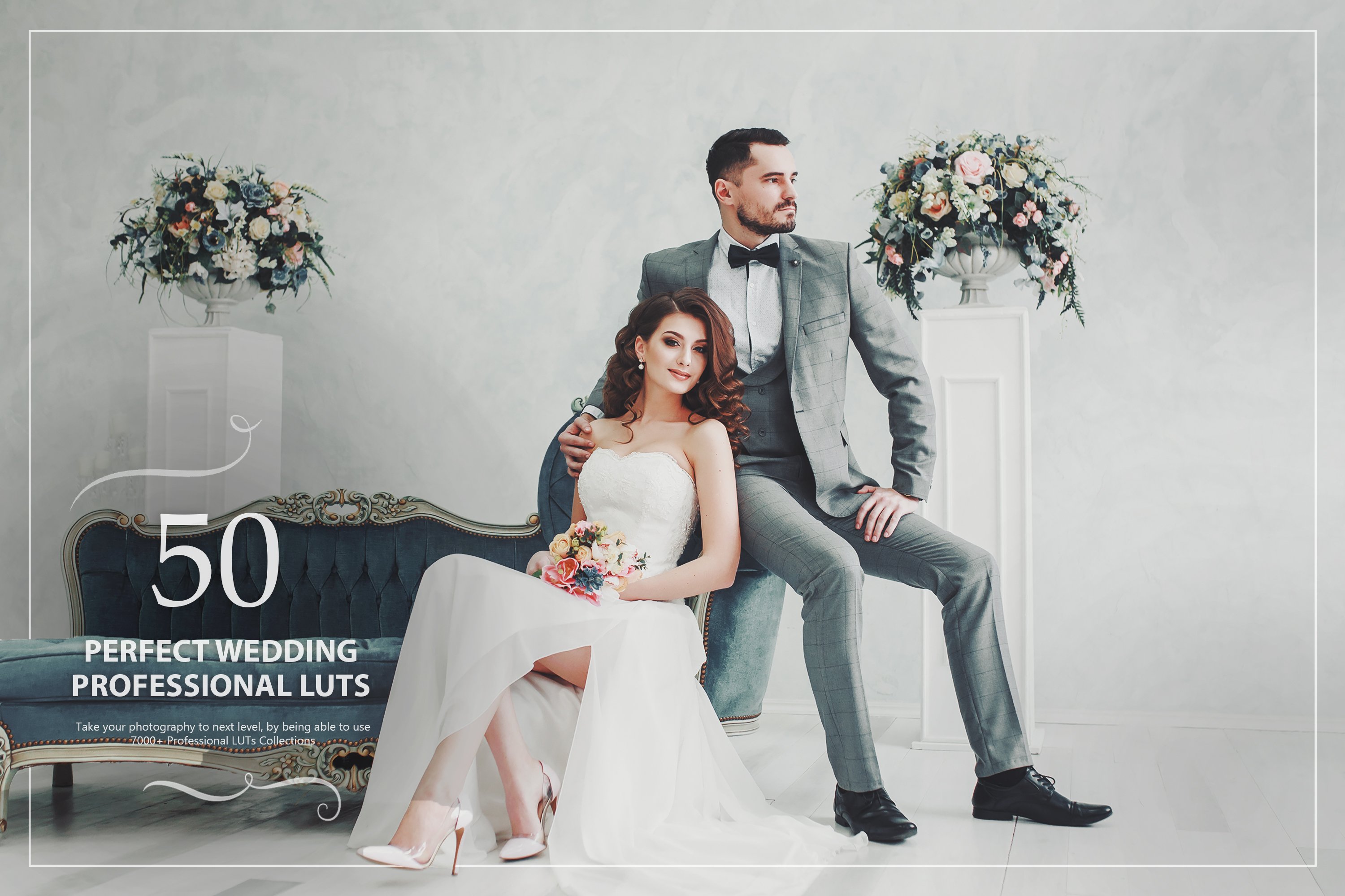 50 Perfect Wedding LUTs Packcover image.