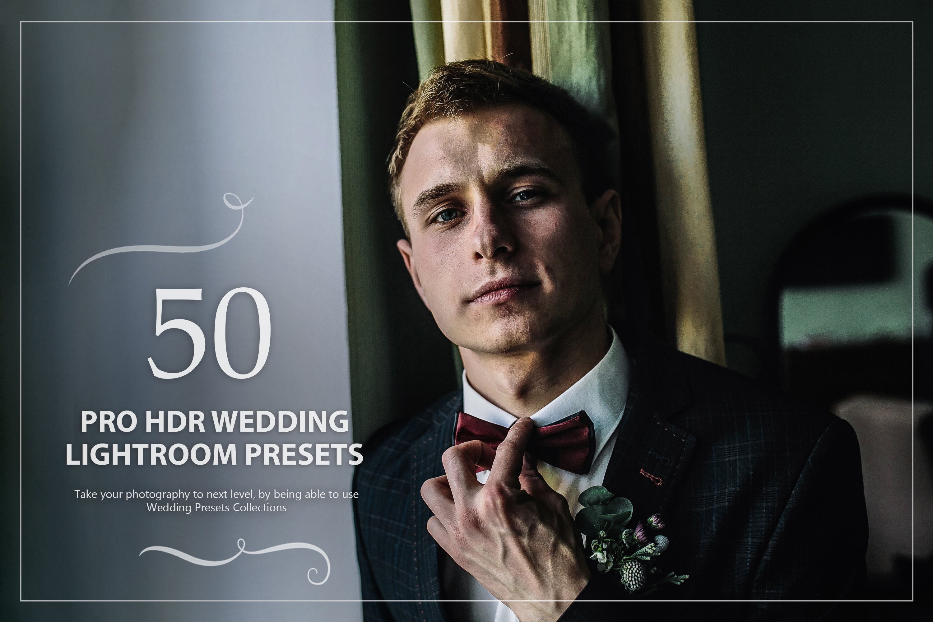 50 Pro HDR Wedding Lightroom Presetscover image.
