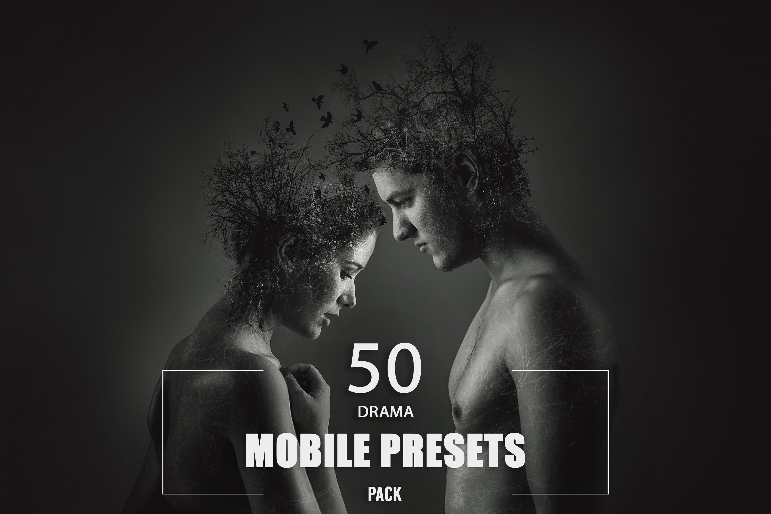 50 Drama Mobile Presets Packcover image.