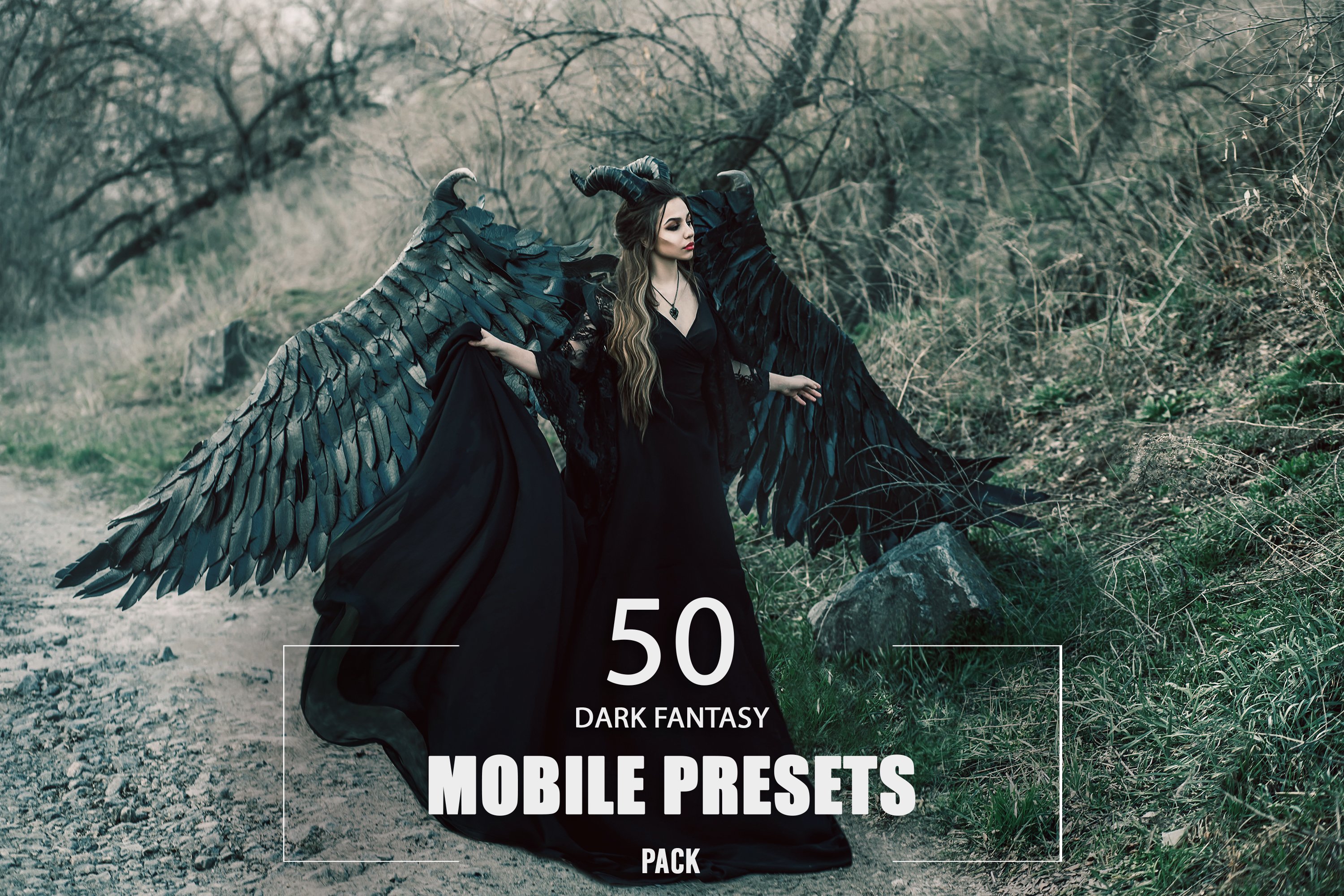 50 Dark Fantasy Mobile Presets Packcover image.