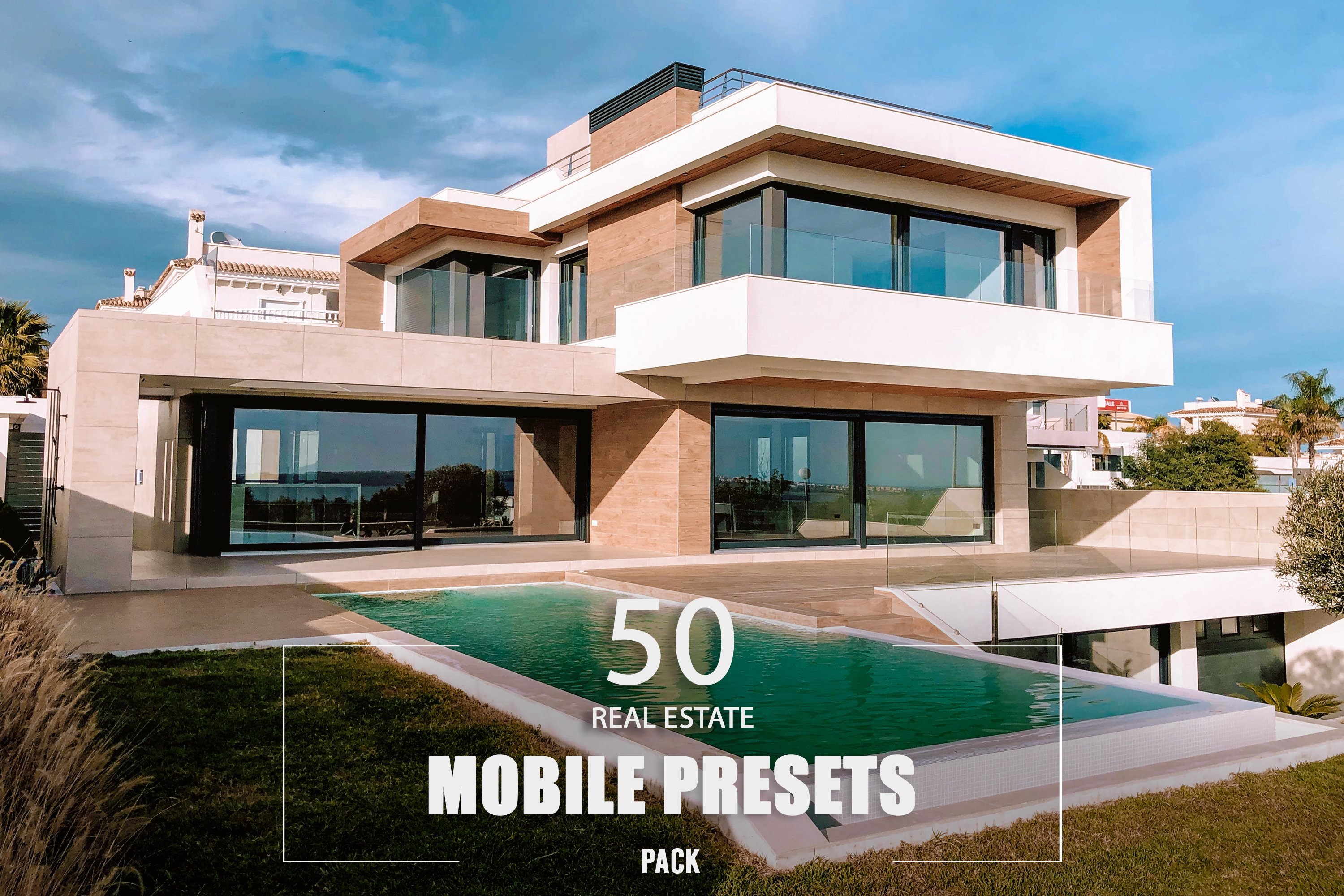 50 Real Estate Mobile Presets Packcover image.