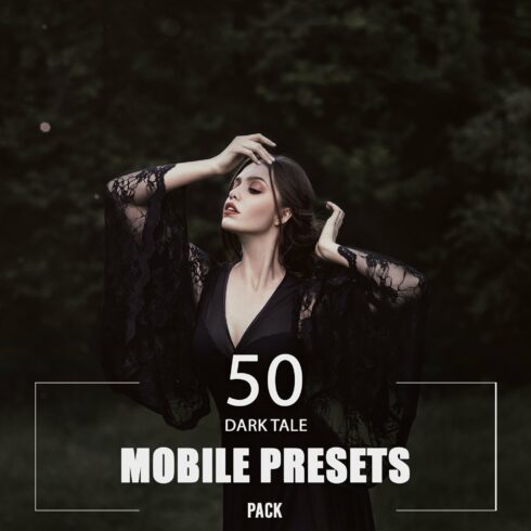 50 Dark Tale Mobile Presets Packcover image.