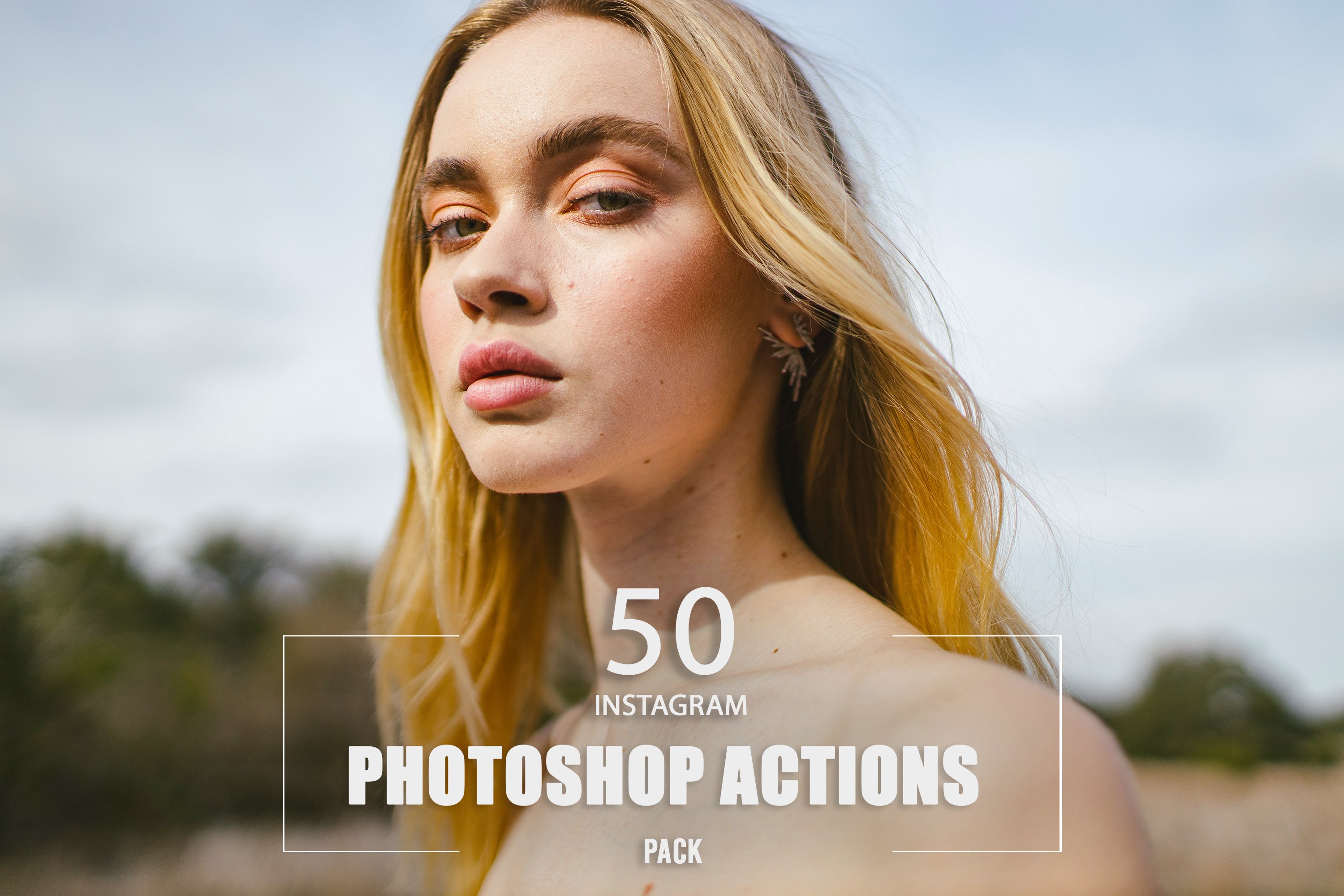 50 Instagram Photoshop Actionscover image.