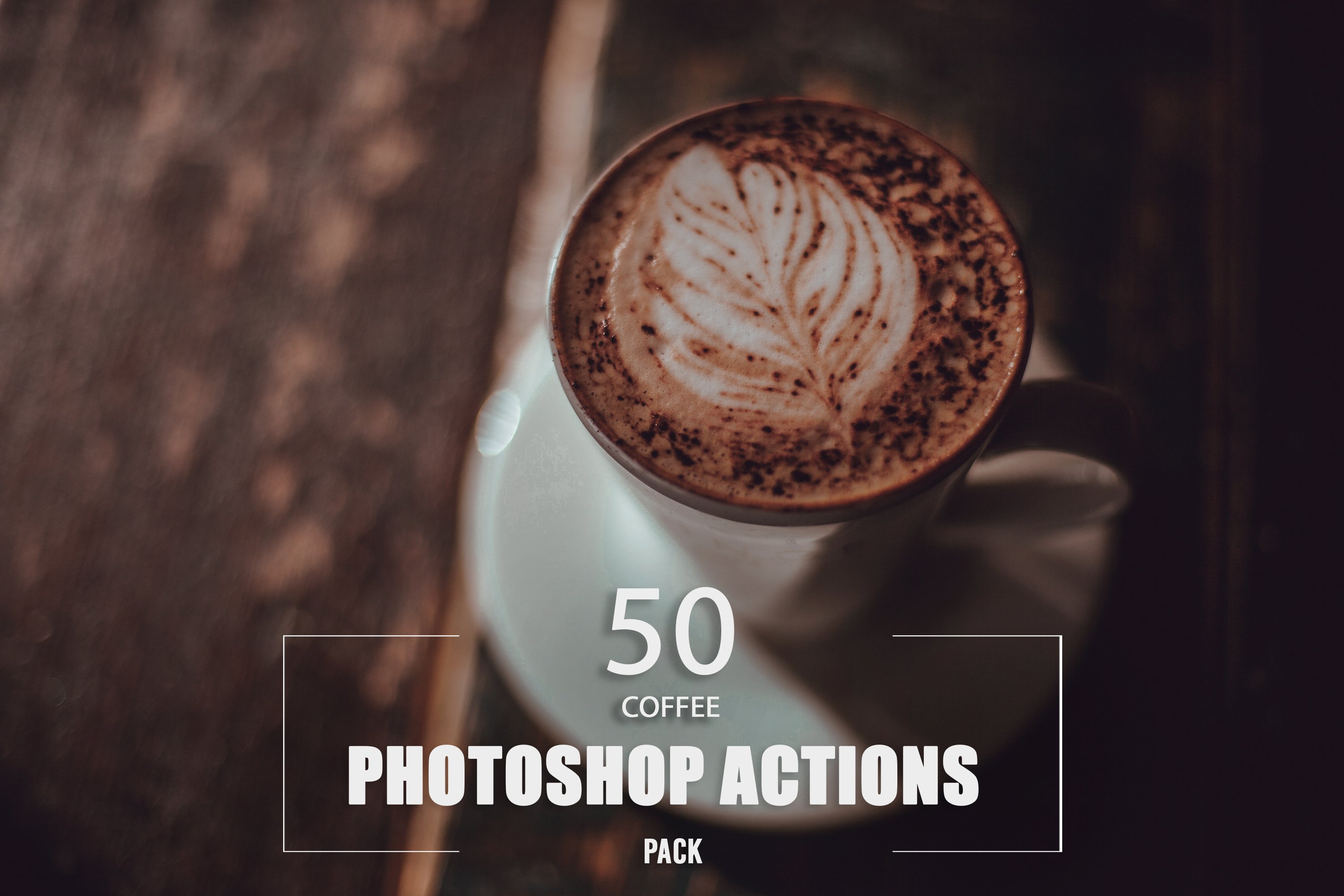 50 Coffee Photoshop Actionscover image.