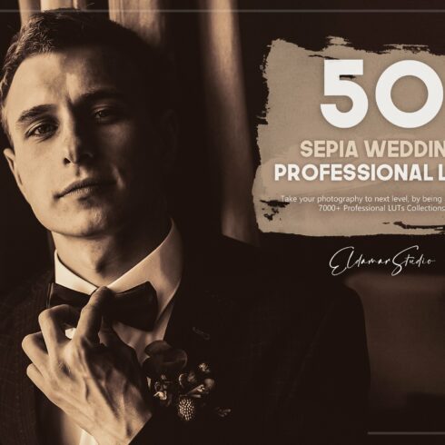 50 Sepia Wedding LUTs Packcover image.