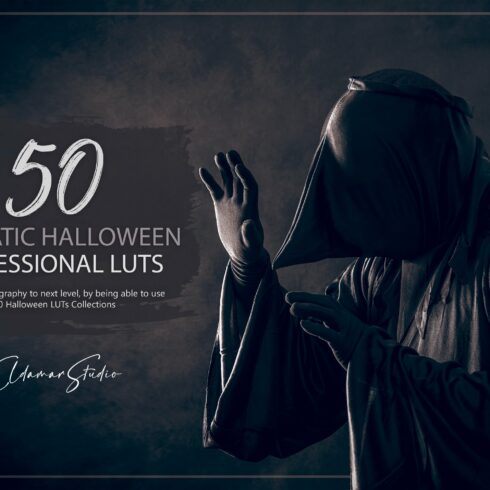 50 Dramatic Halloween LUTs Packcover image.