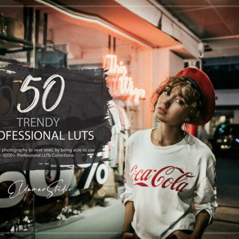 50 Trendy LUTs Packcover image.