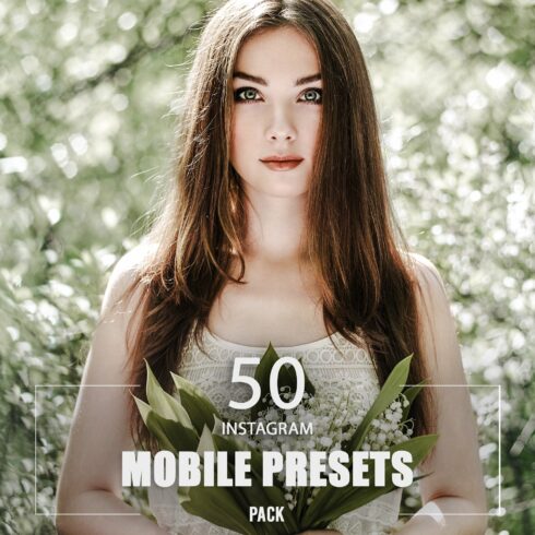 50 Instagram Mobile Presets Packcover image.