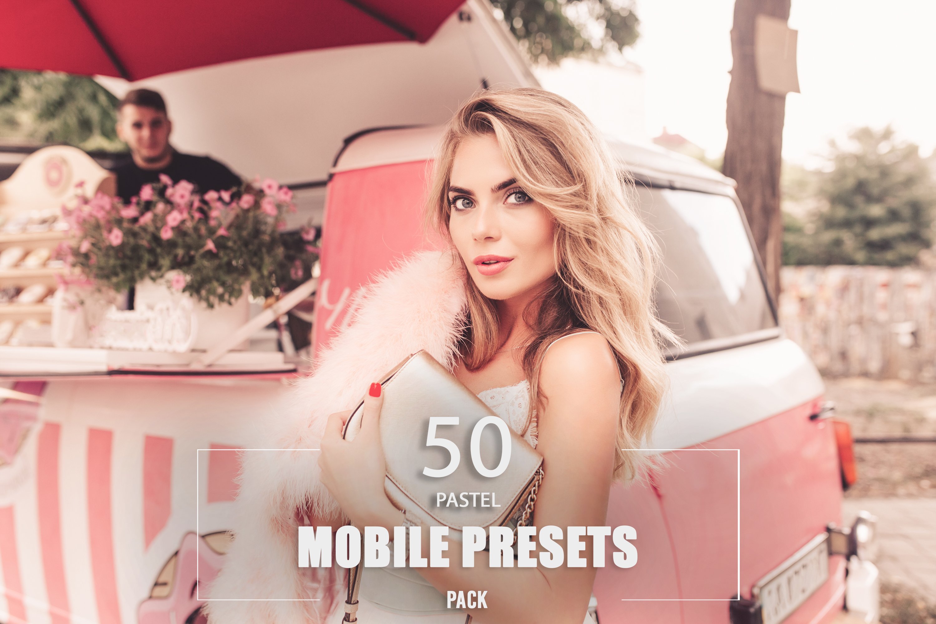 50 Pastel Mobile Presets Packcover image.