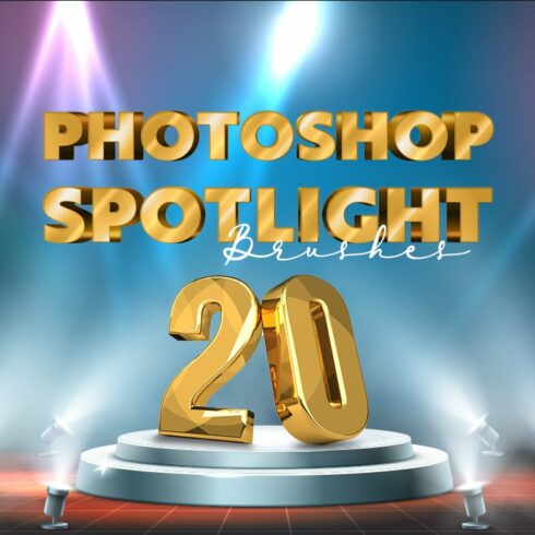 20 Spotlight Brushes for Photoshopcover image.