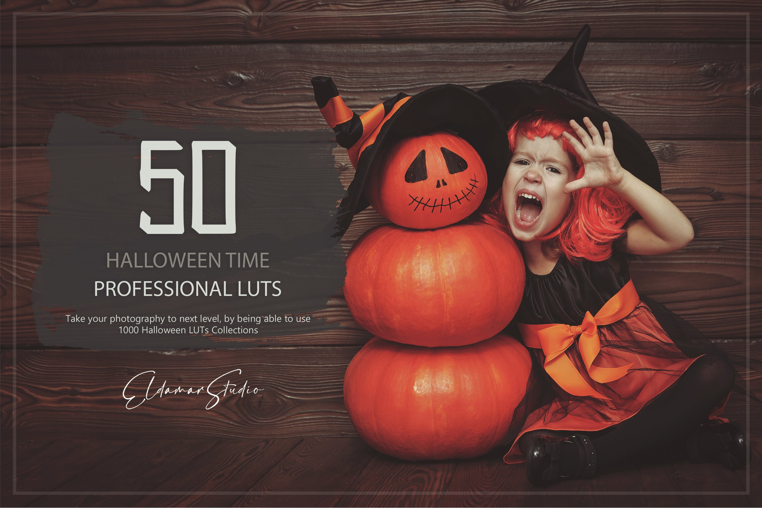 50 Halloween Time LUTs and Presetscover image.