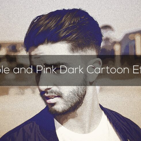 Purple and Pink Dark Cartoon Effectcover image.