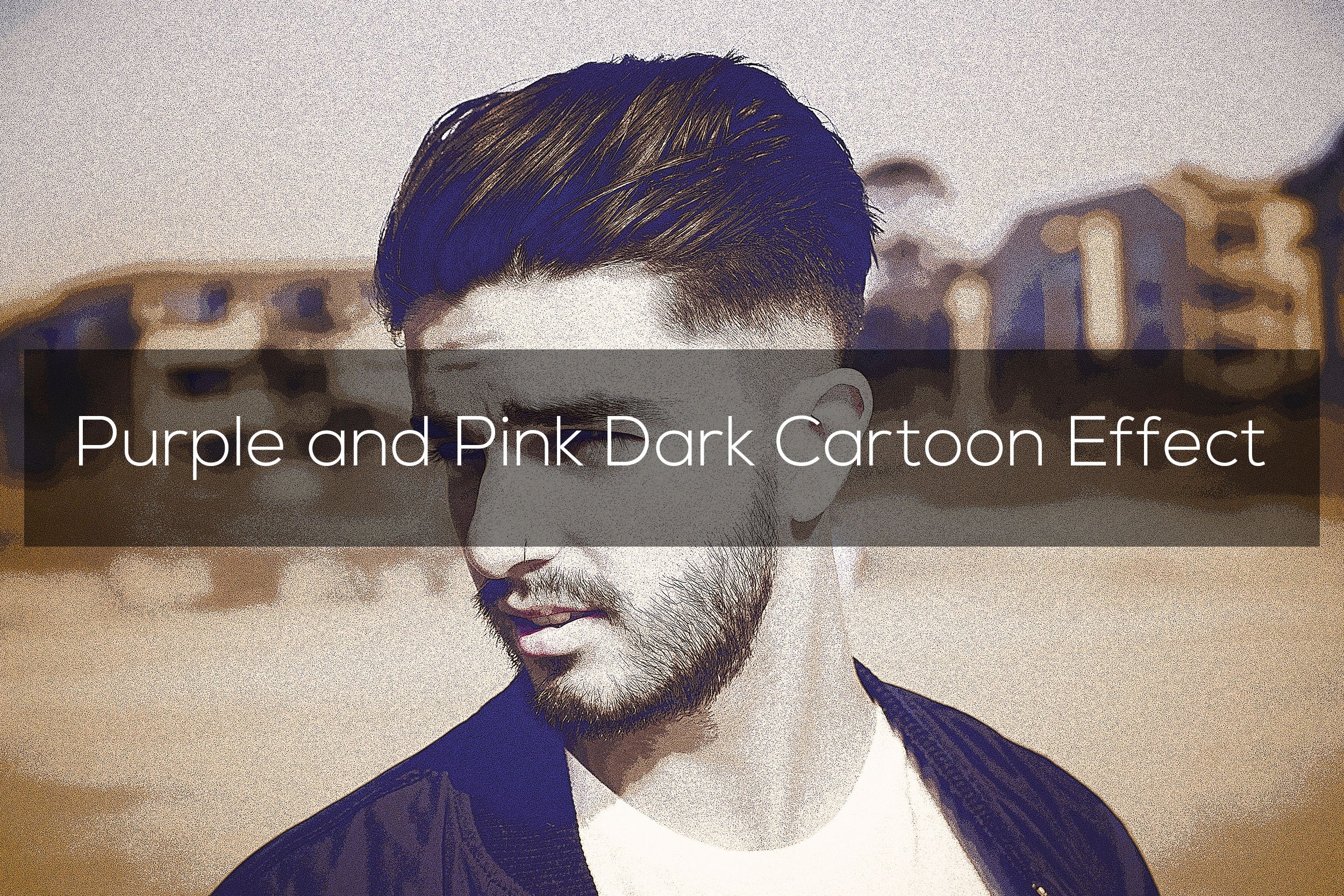 Purple and Pink Dark Cartoon Effectcover image.