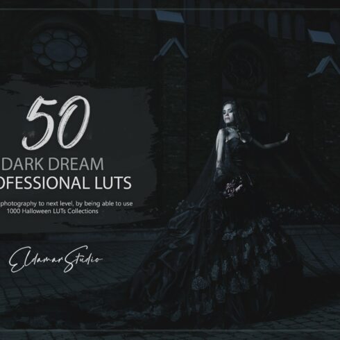 50 Dark Dream LUTs and Presets Packcover image.