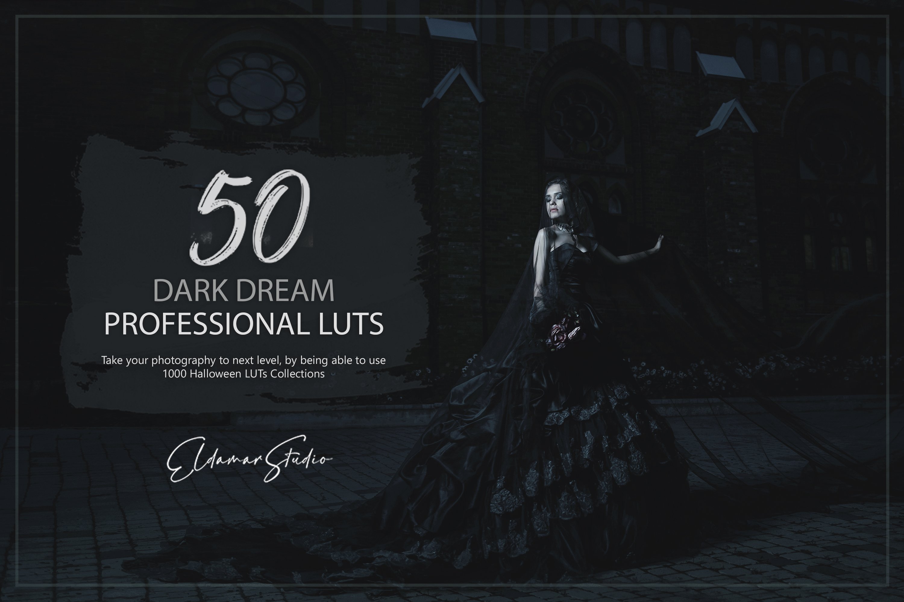 50 Dark Dream LUTs and Presets Packcover image.