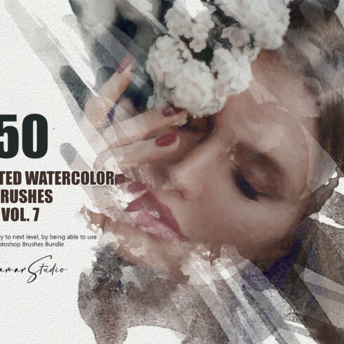 50 Handcrafted Watercolor Brushes 7cover image.