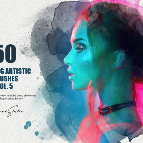 50 Painting Artistic Brushes - Vol.5cover image.