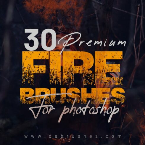 Premium Fire Brushes For Photoshopcover image.
