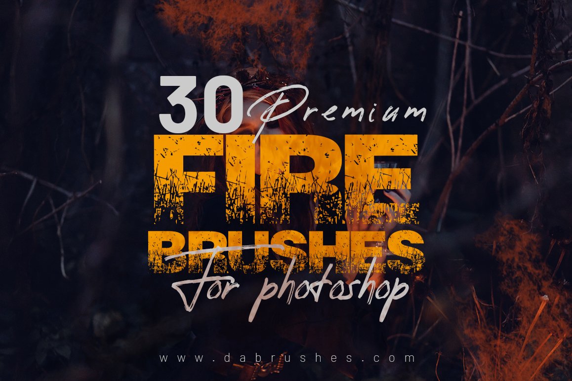 Premium Fire Brushes For Photoshopcover image.