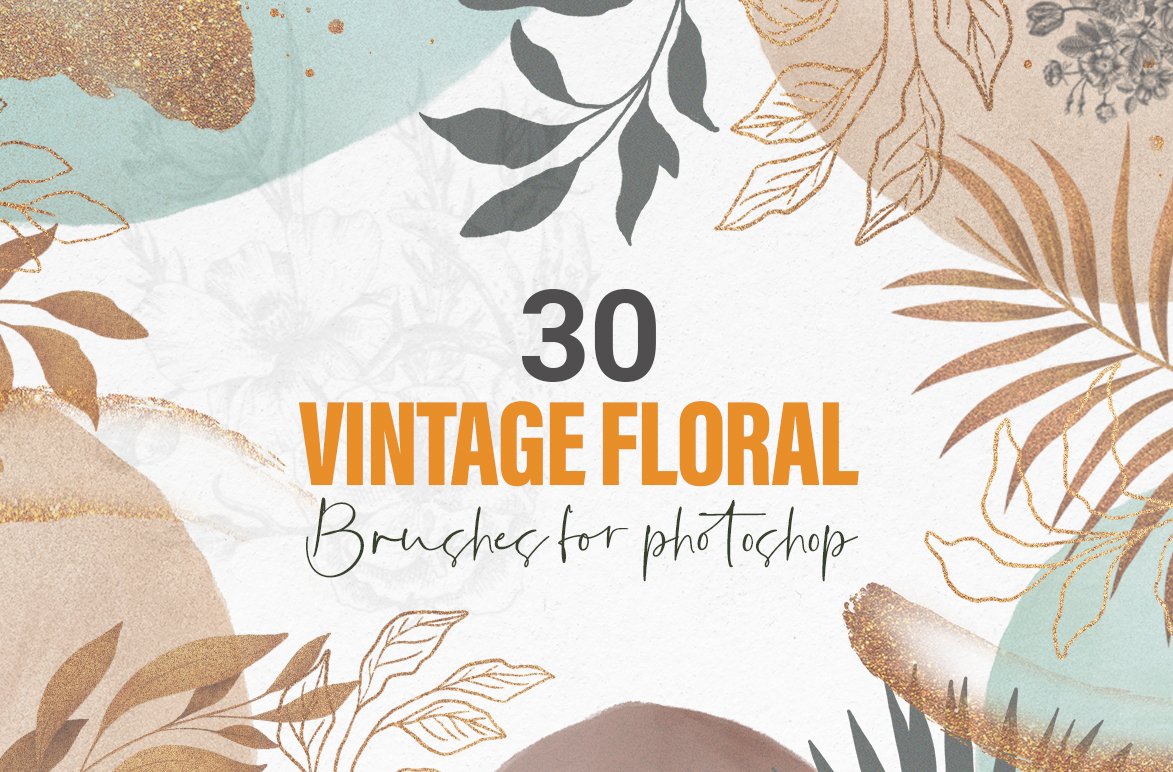 Vintage Floral Brushes - Photoshopcover image.