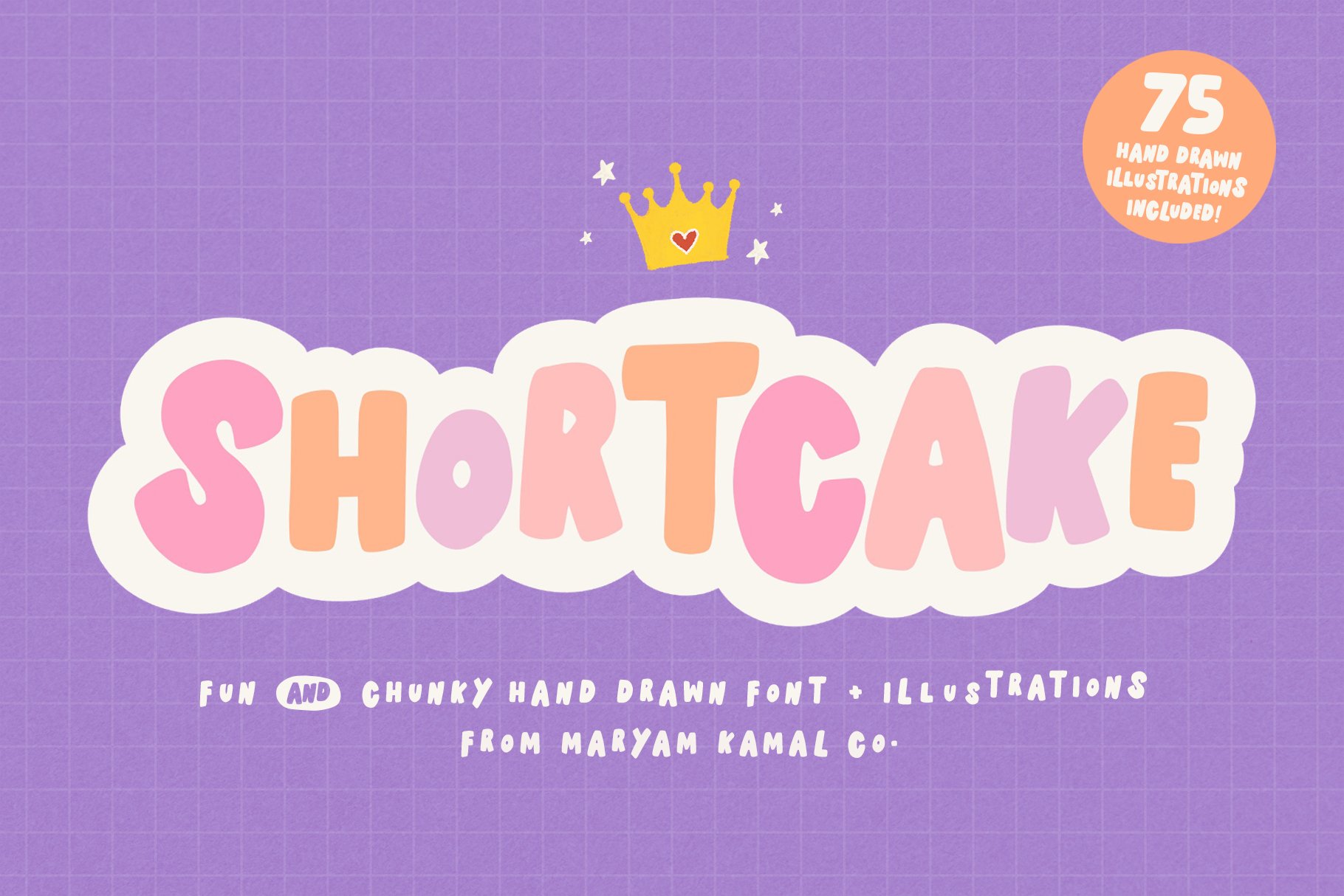 Shortcake Playful Font & Graphics cover image.
