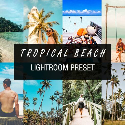 tropical beach lightroom presetcover image.