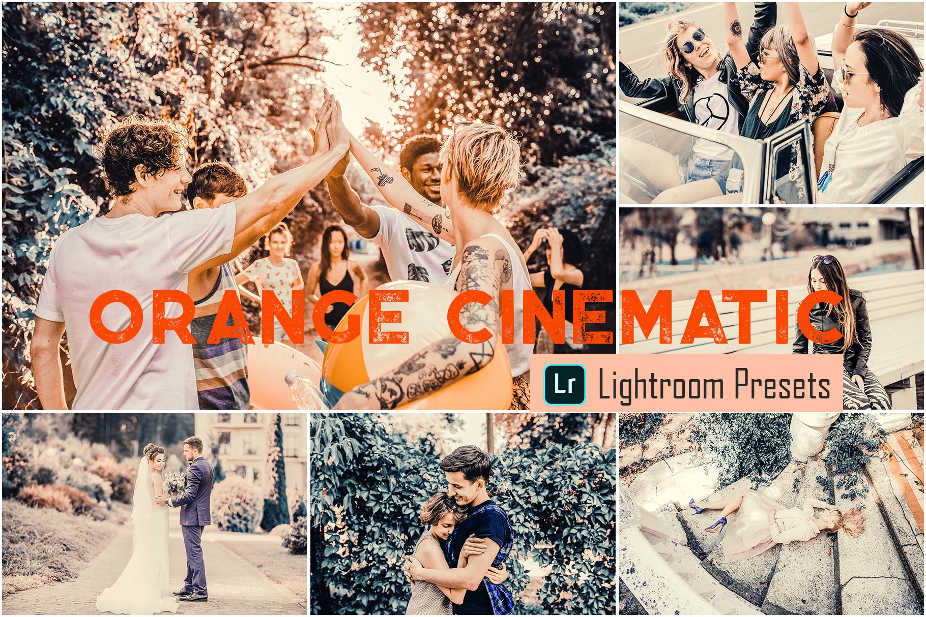 Orange Cinematic LR & ACR Presetscover image.