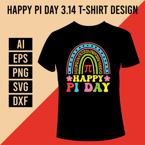 Happy PI Day 314 T-Shirt Design cover image.