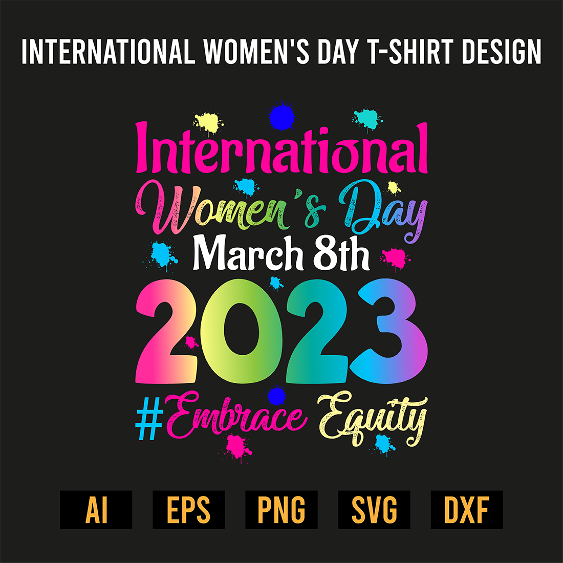 Embrace Equity Womens T-Shirt Design preview image.