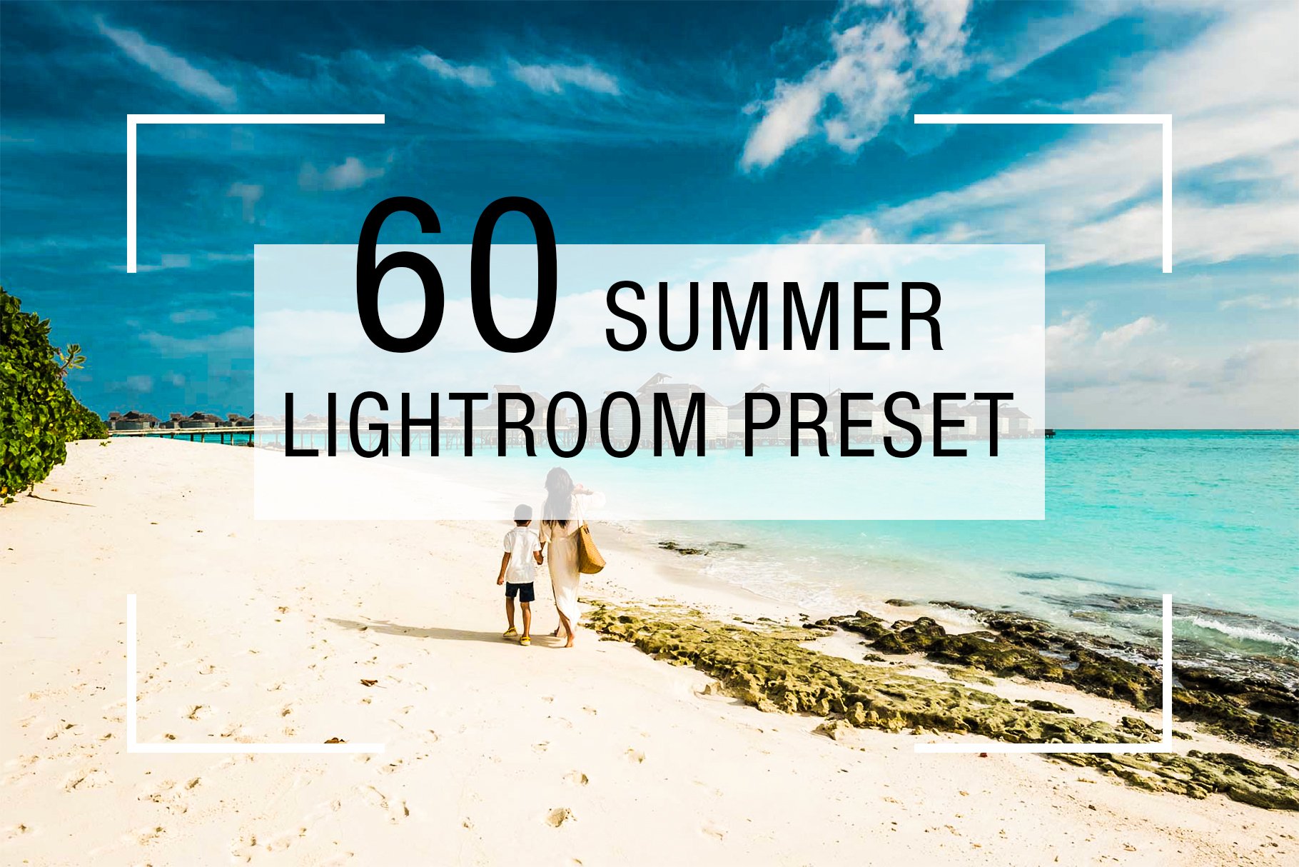 60 summer lightroom preset bundlecover image.