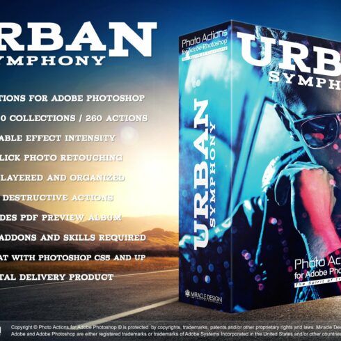 Actions for Photoshop / Urbancover image.