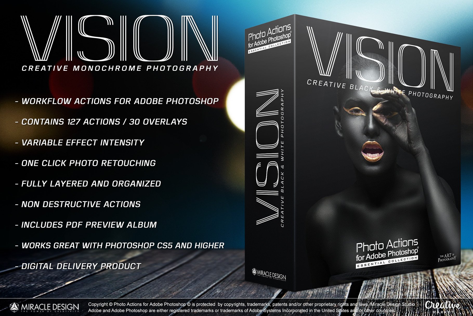 Actions for Photoshop / VISIONcover image.