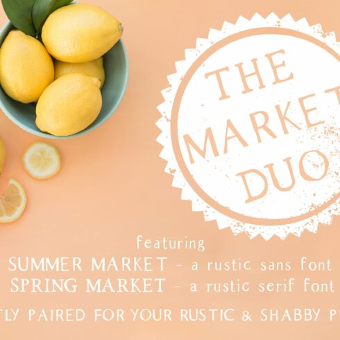 The Market Duo - Rustic Font cover image.