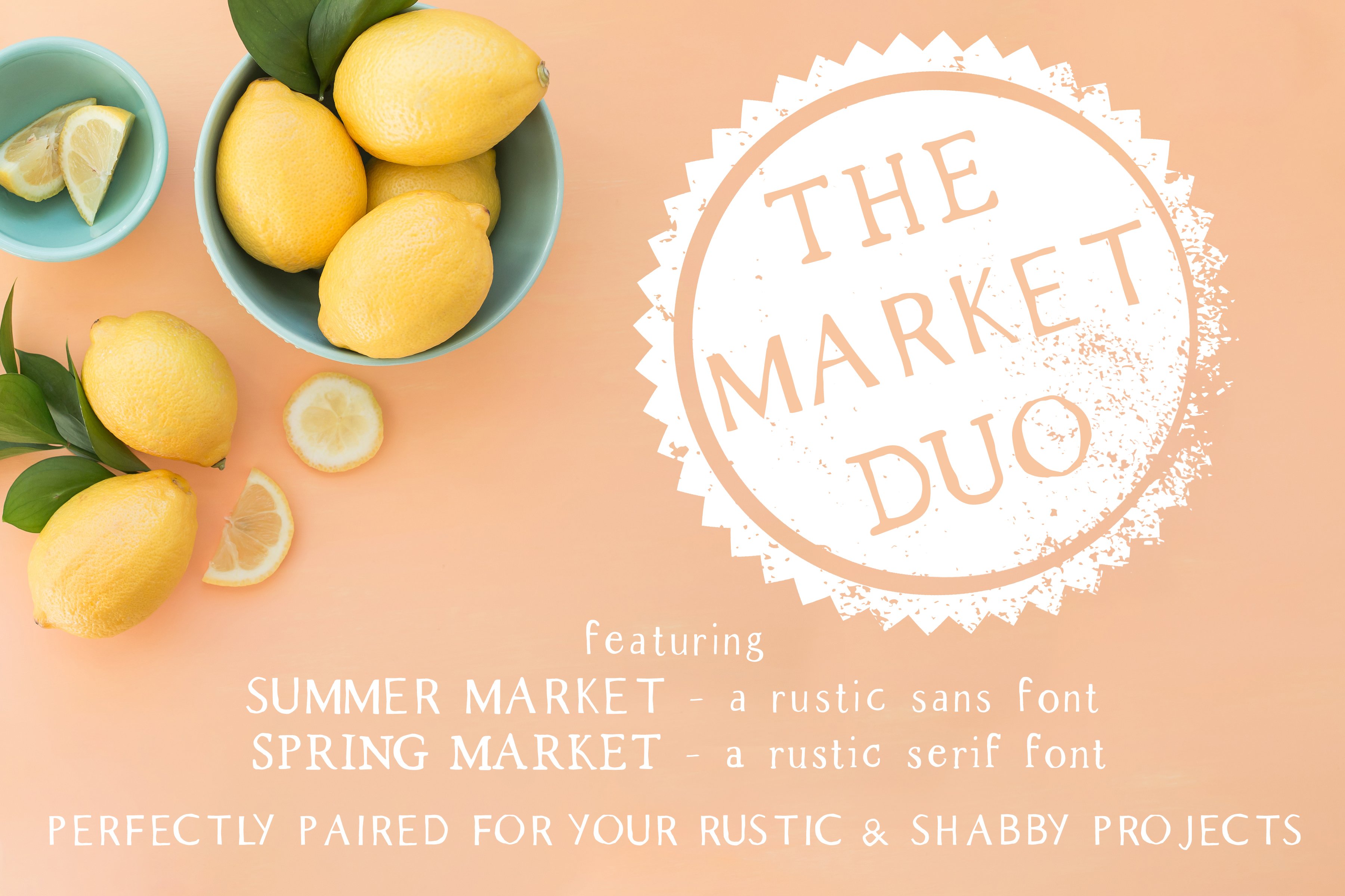 The Market Duo - Rustic Font cover image.