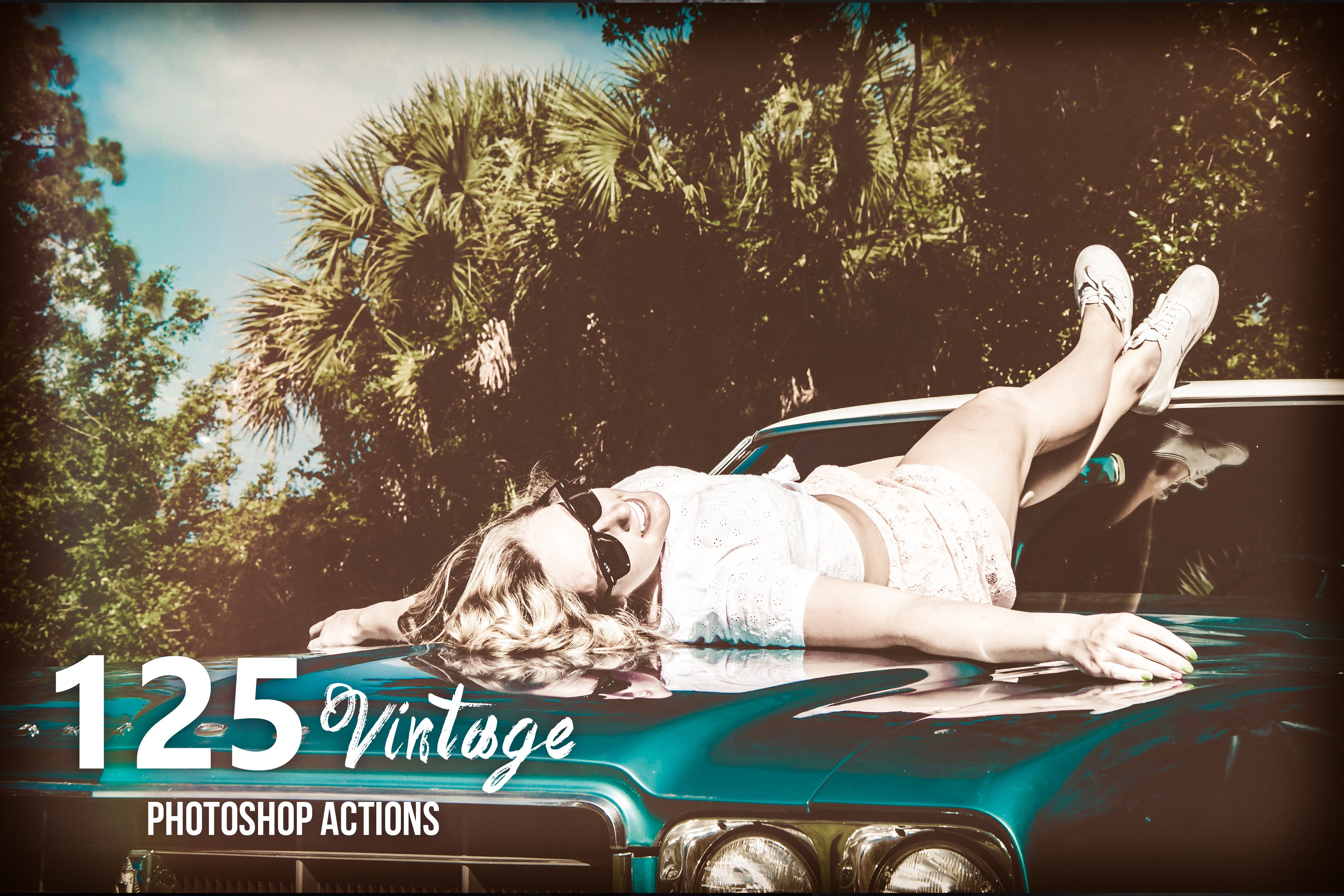 125 Vintage Photoshop Actionscover image.