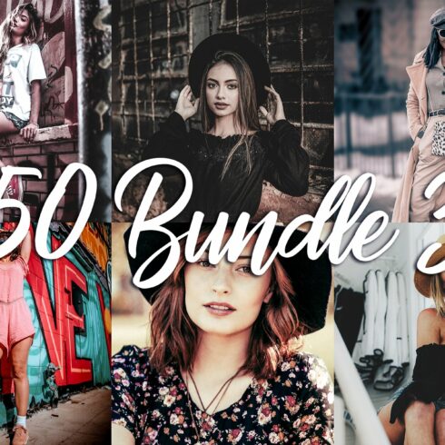 50 Lightroom CC Presets Bundle 3cover image.