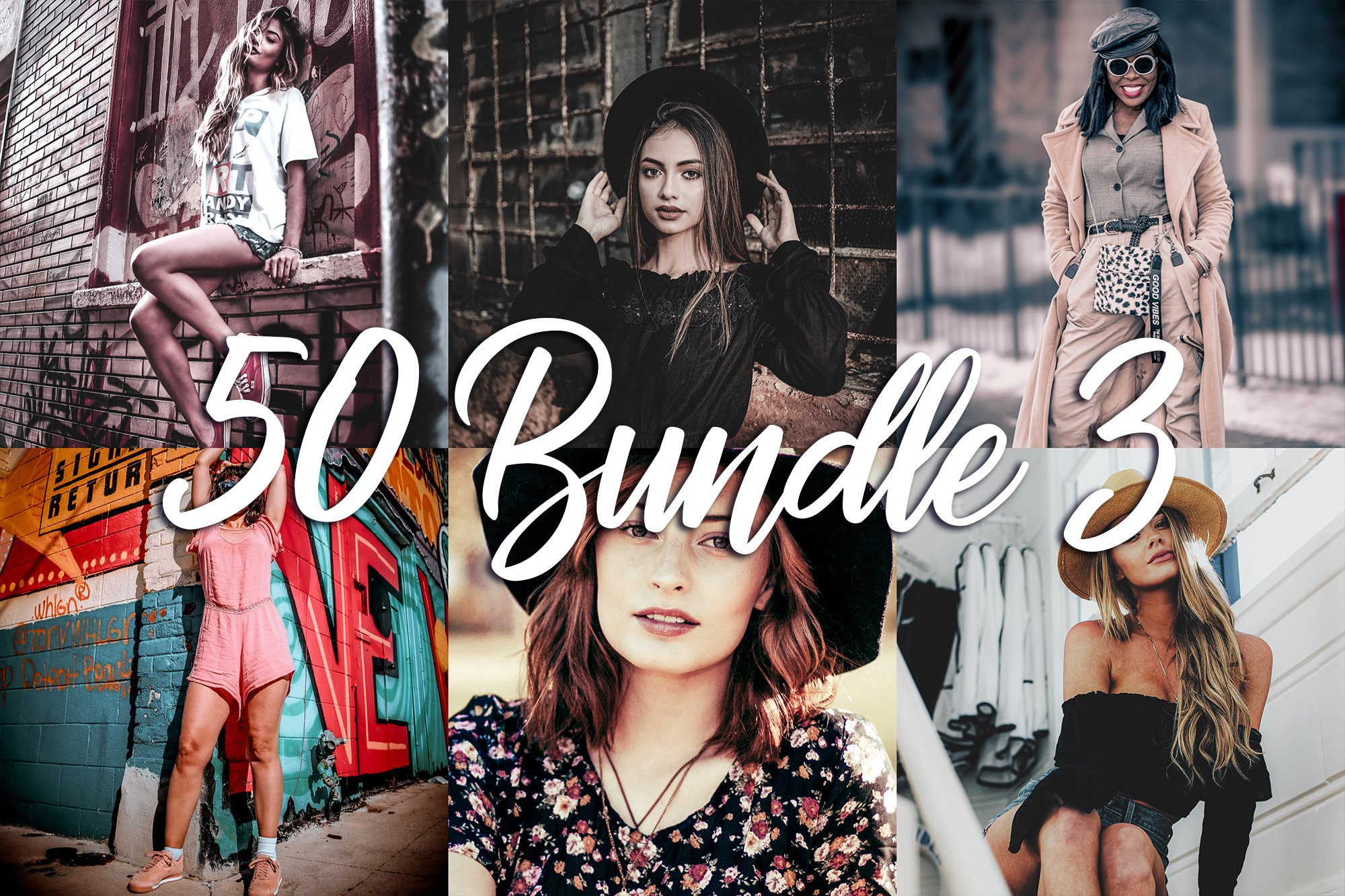 50 Lightroom CC Presets Bundle 3cover image.