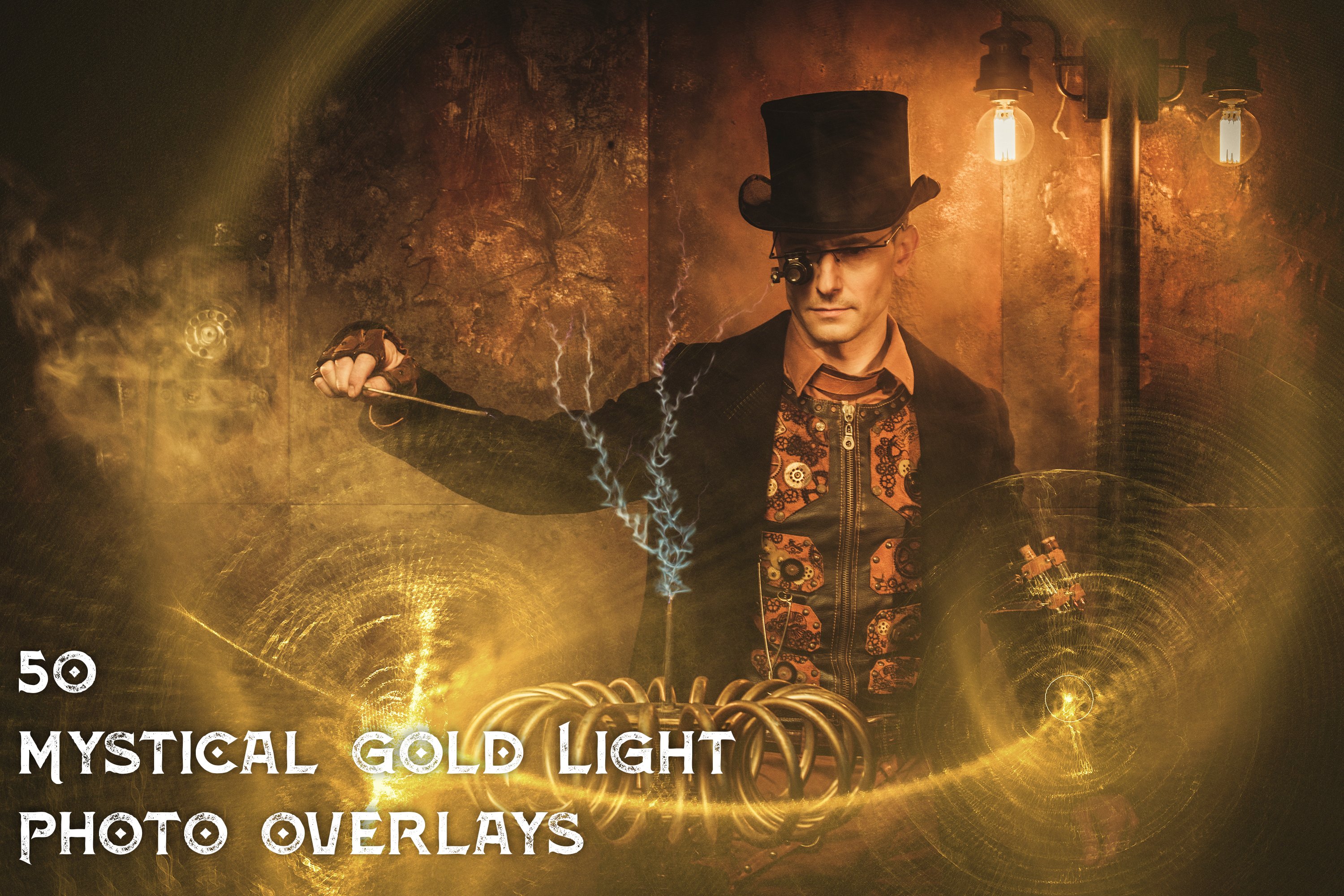 50 Mystical Gold Light Overlayscover image.