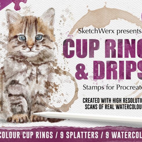 Cup Rings & Drips - for Procreatecover image.