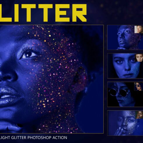 Neo UV Black Light Glitter Photoshopcover image.