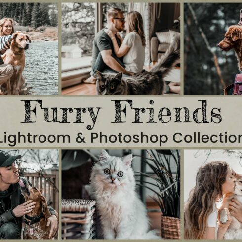 15 Furry Friends lightroom presetscover image.