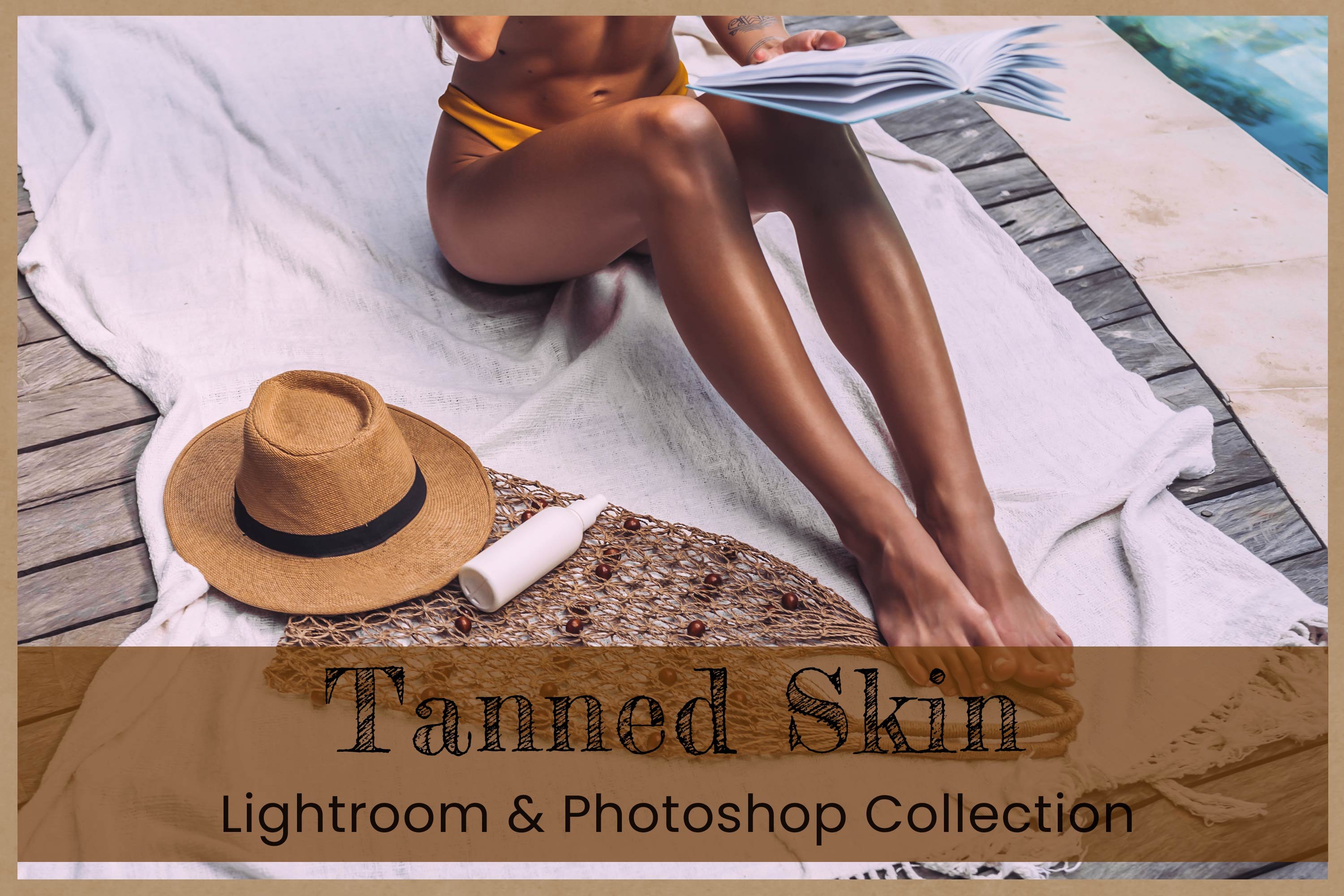Tanned Skin Photoshop Actions Presetcover image.