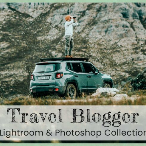 Travel Blogger lightroom presetscover image.