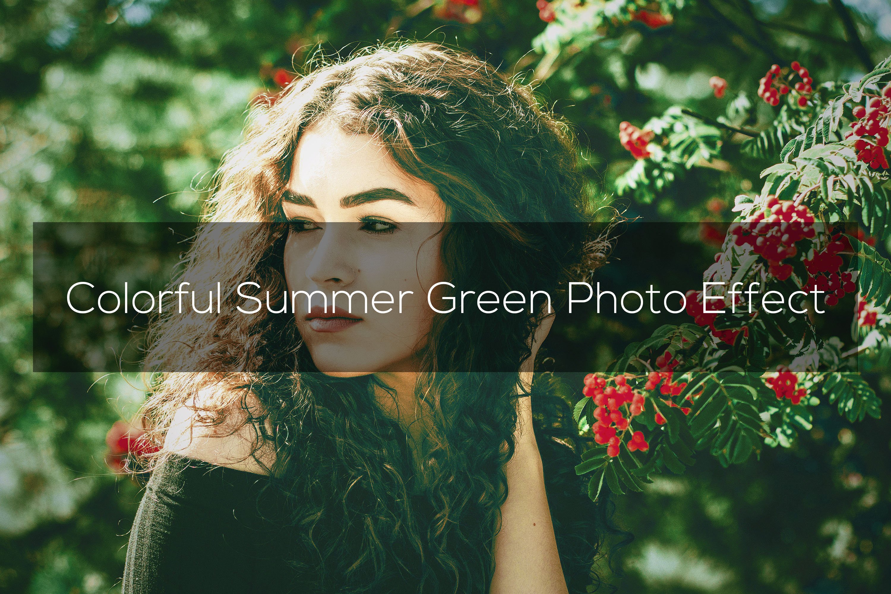 Colorful Summer Green Photo Effectcover image.