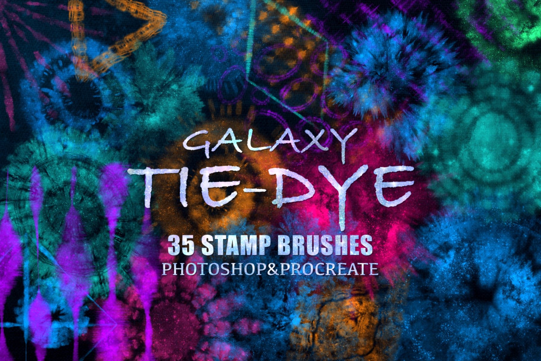 Galaxy Tie Dye Stamp Brushescover image.