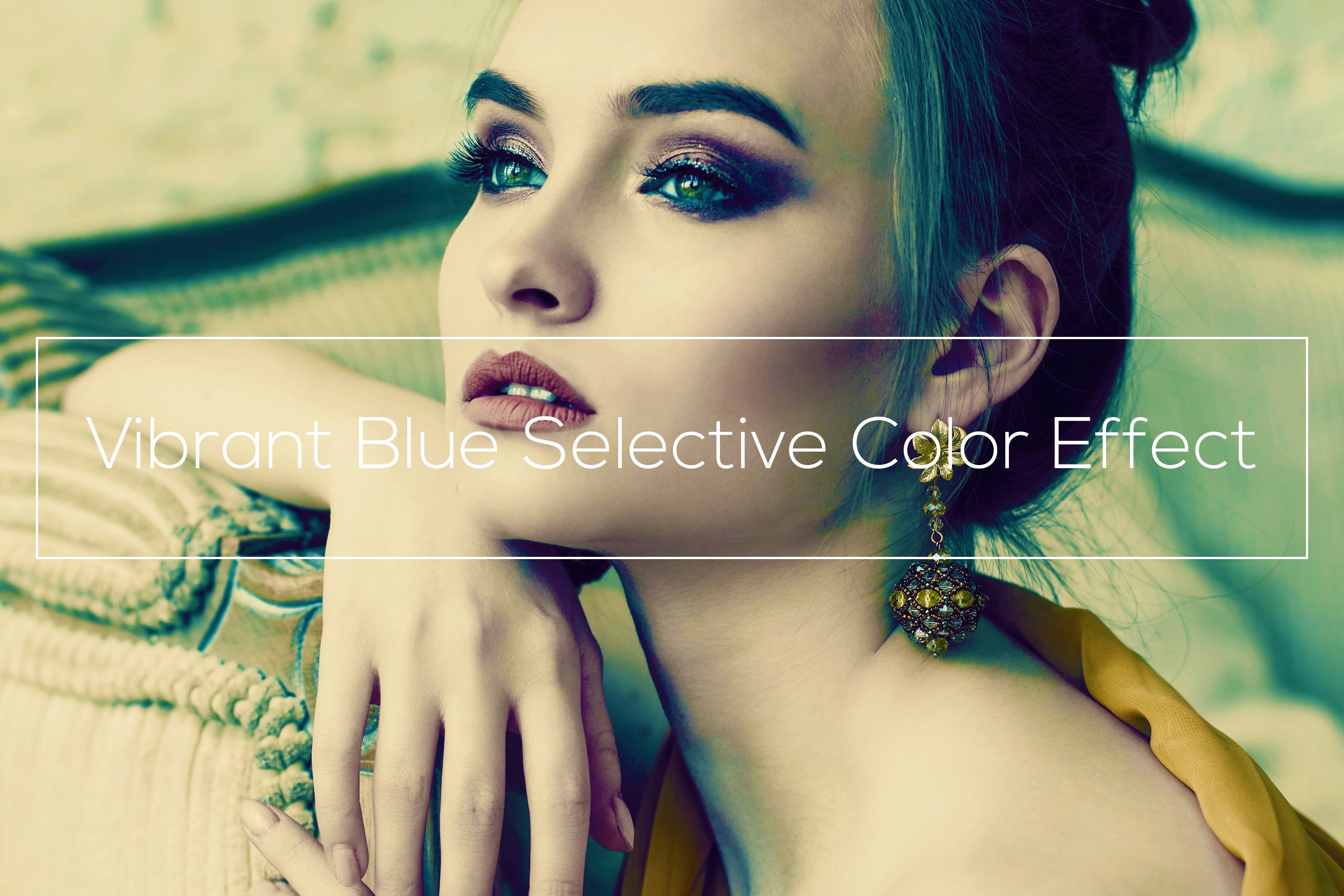 Vibrant Blue Selective Color Effectcover image.