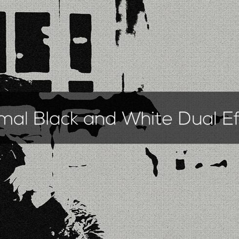 Minimal Black and White Dual Effectcover image.
