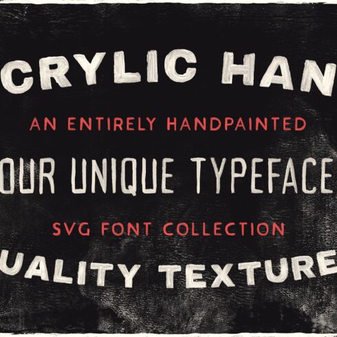 Acrylic SVG Font Collection cover image.