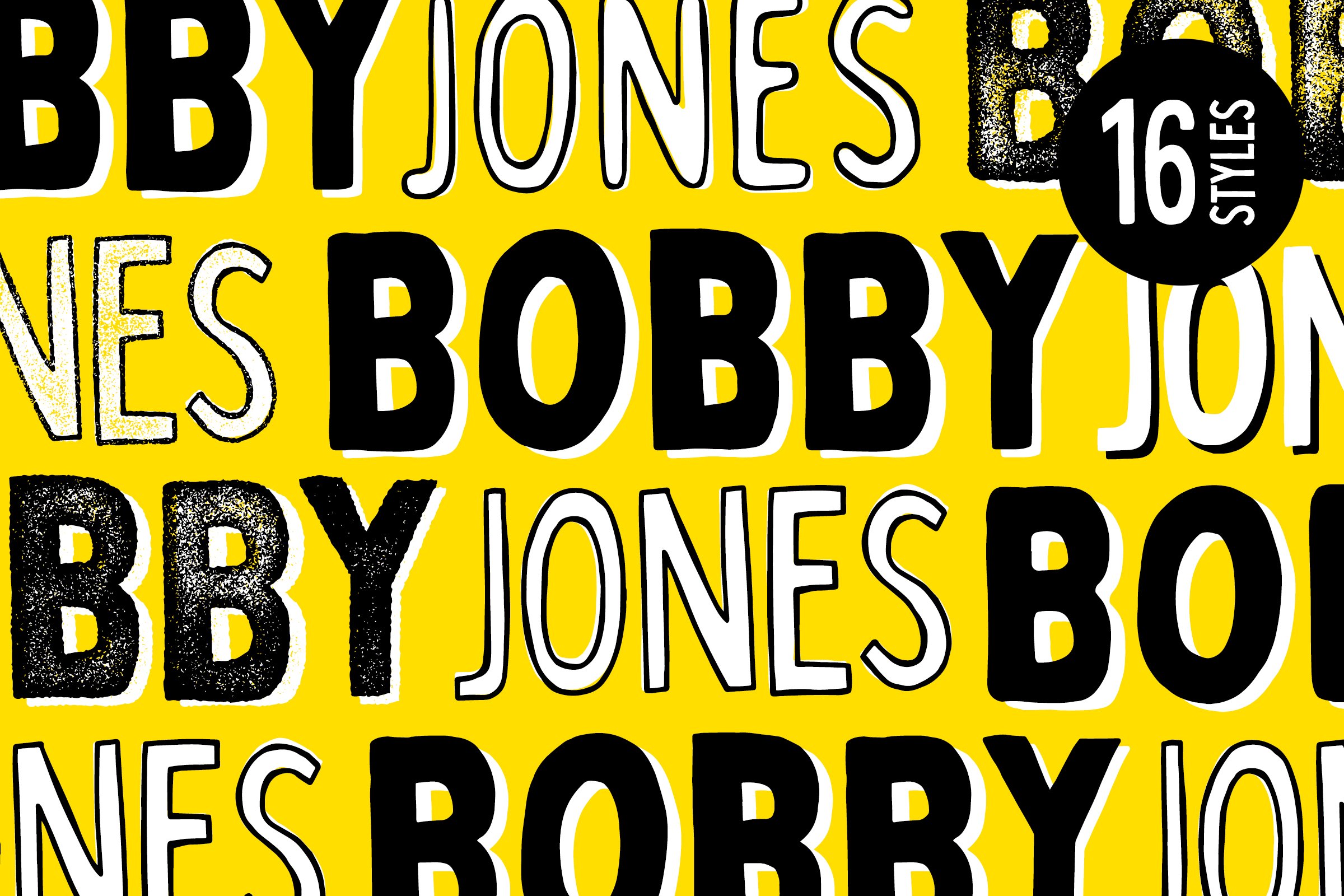 Bobby Jones - 16 Fonts preview image.