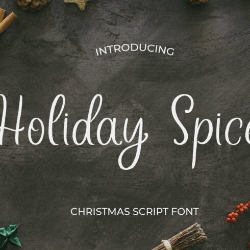 Holiday spice - Christmas script cover image.